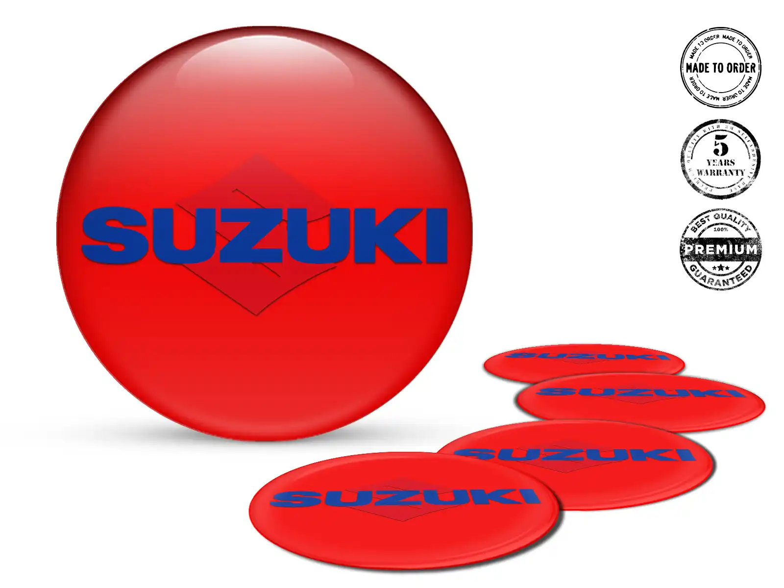 Suzuki Calcomanías de Aro Edición Etiquetas de Epoxi Premium